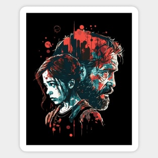 The Last Of Us. Joel and Ellie. Magnet